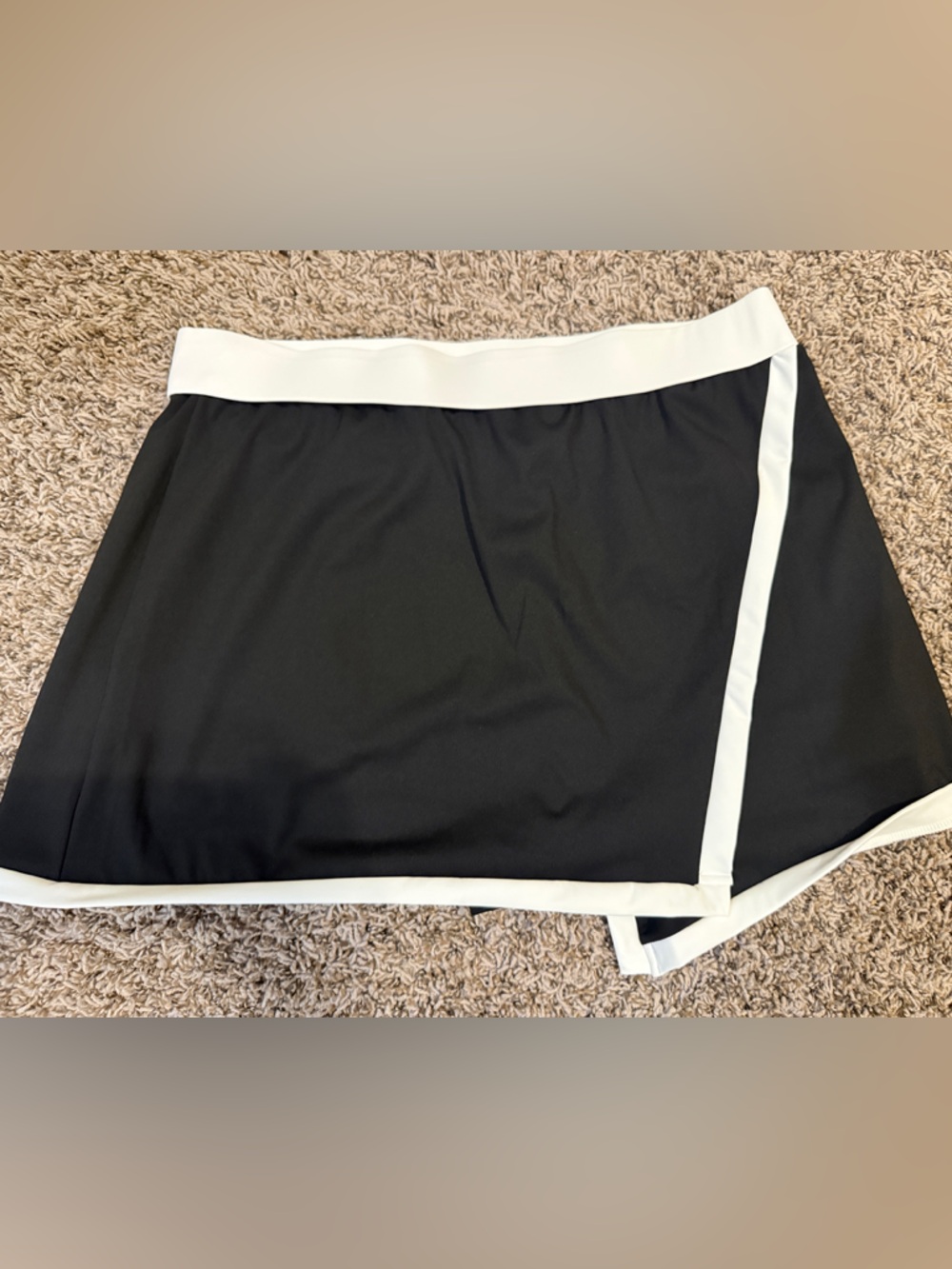 Black Skirt with White Trim
